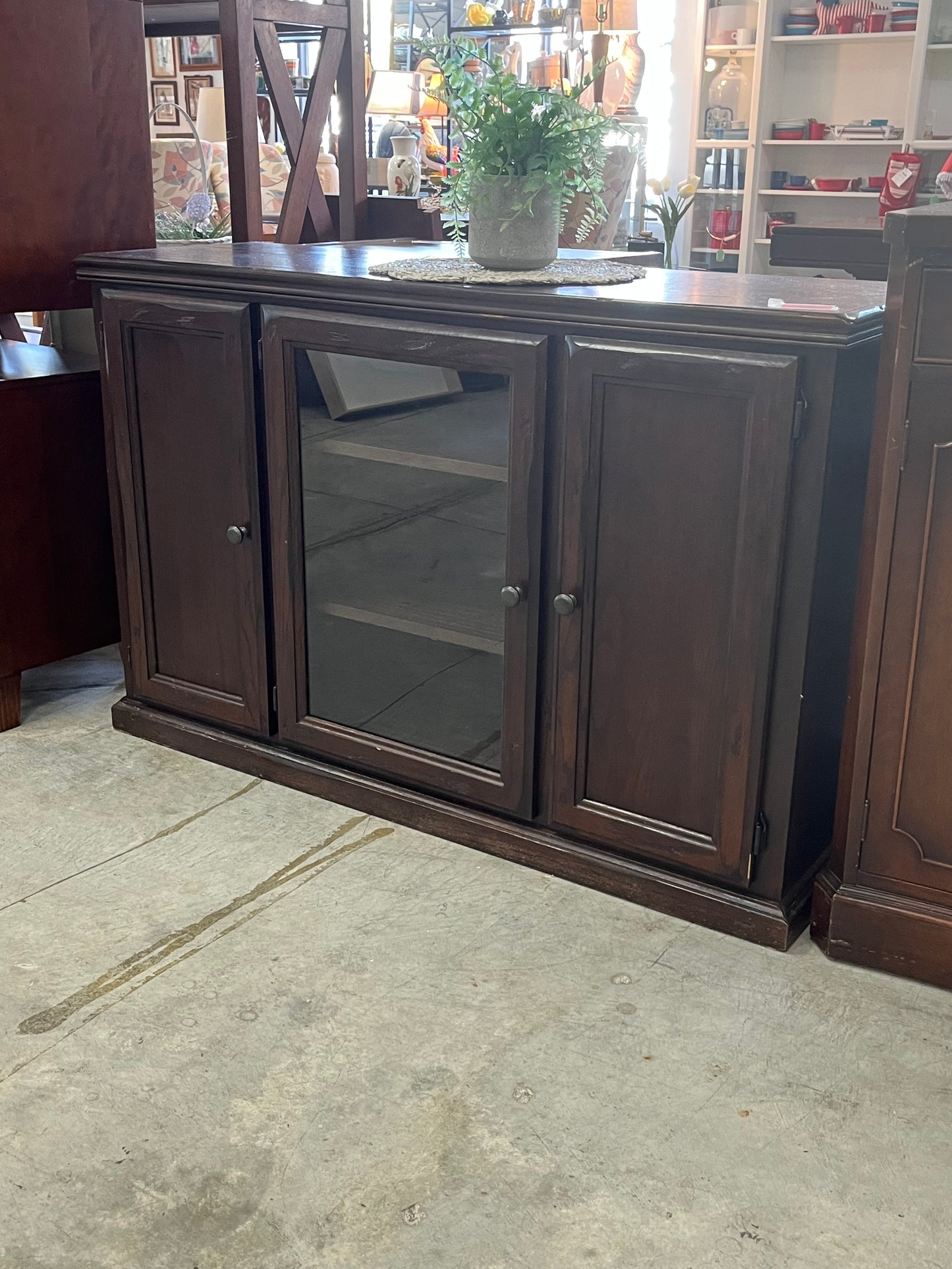 Wooden Hutch With Doors