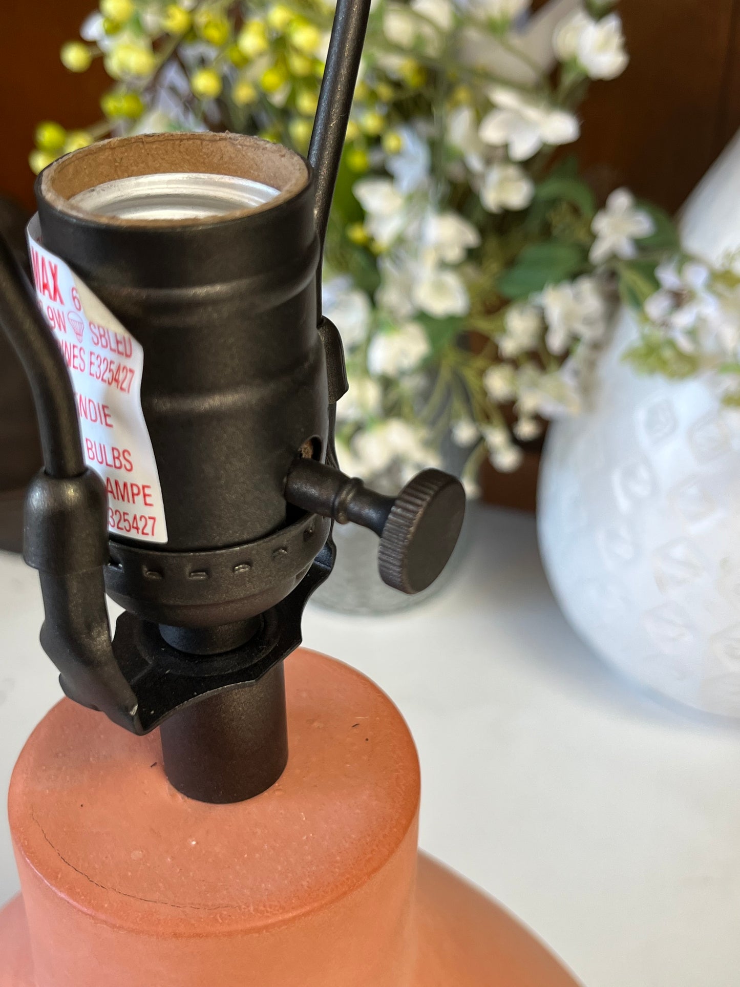 Ceramic Table Lamp Without Shade