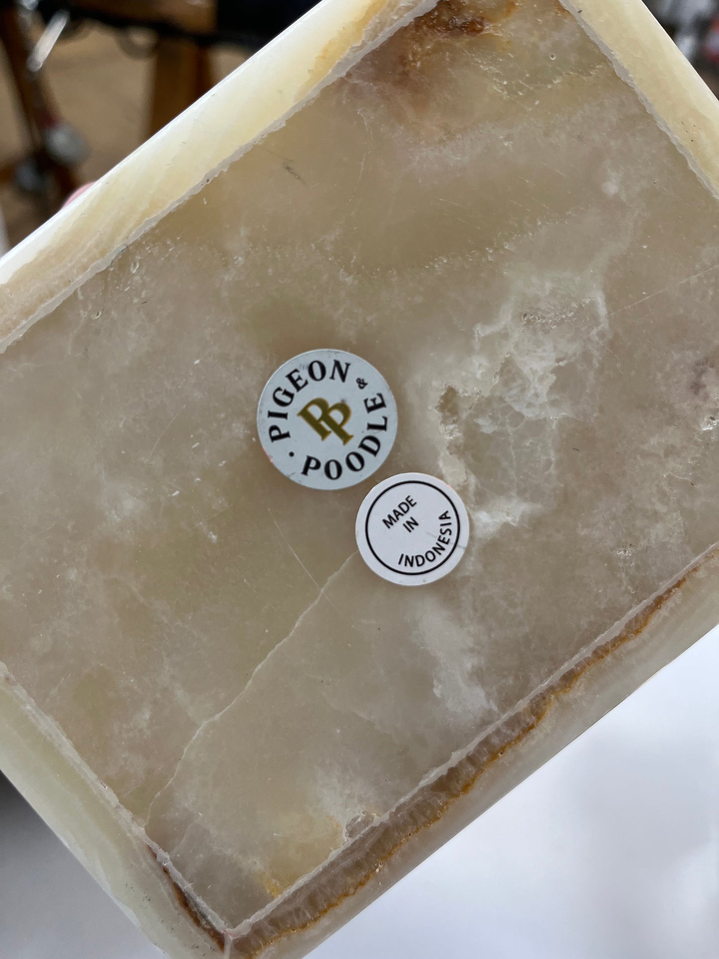 Natural Stone Tray with Lid