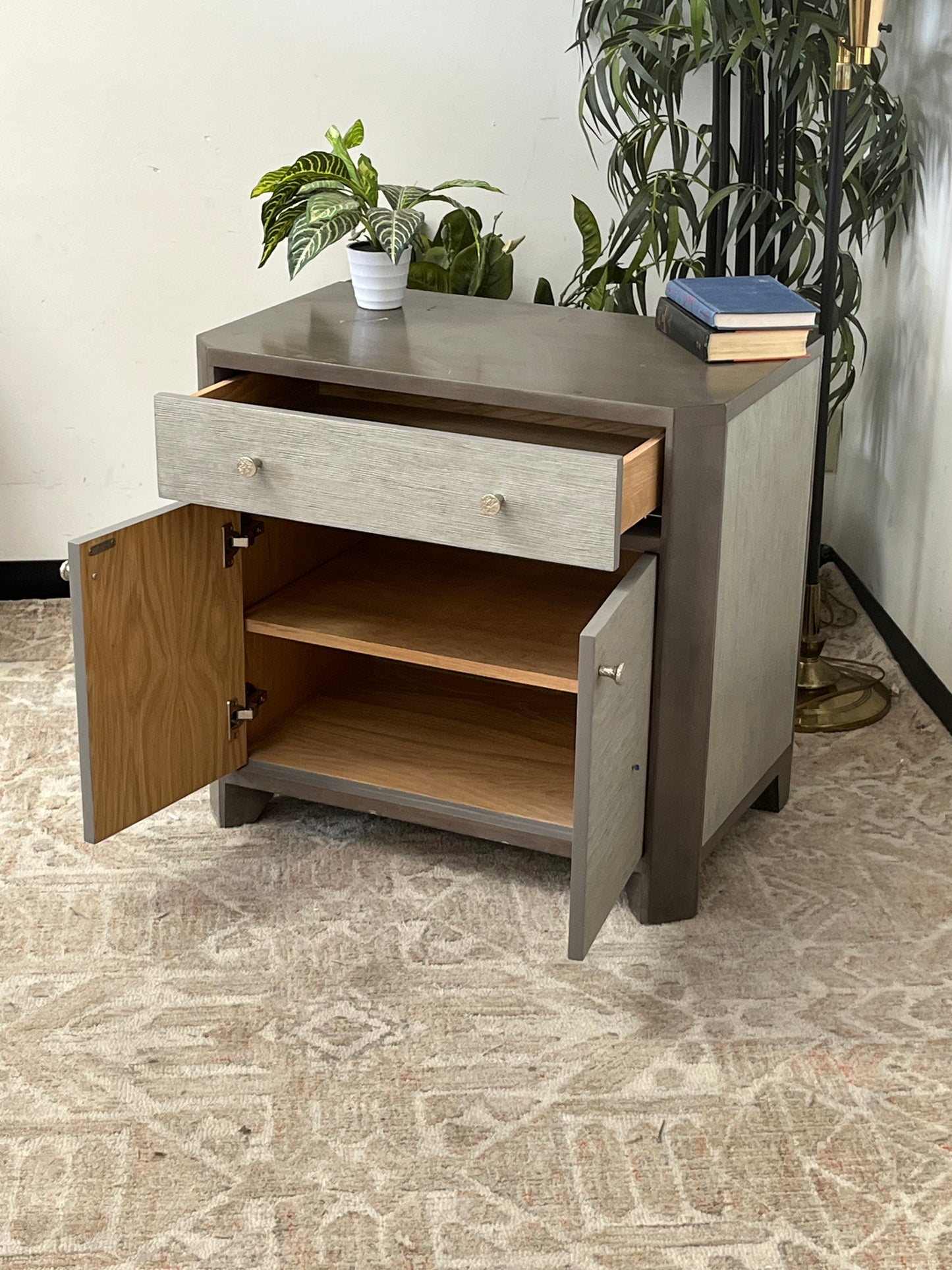 Two Tone Double Door Nightstand