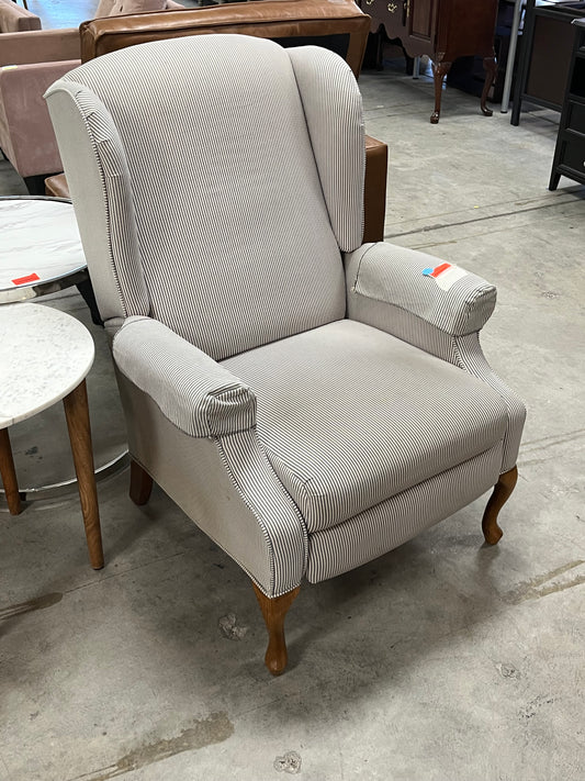 Striped Traditional Style Arm Chair