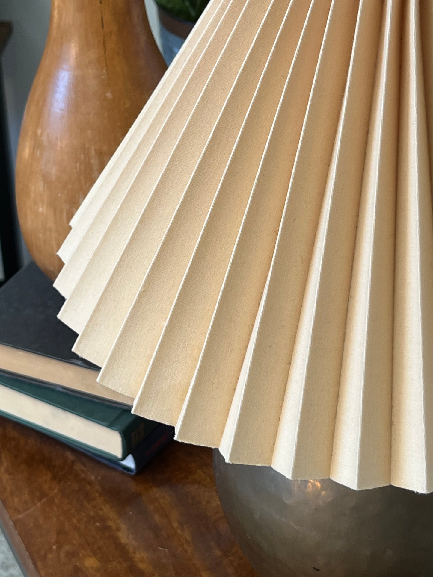 Brass Tone Orb Table Lamp