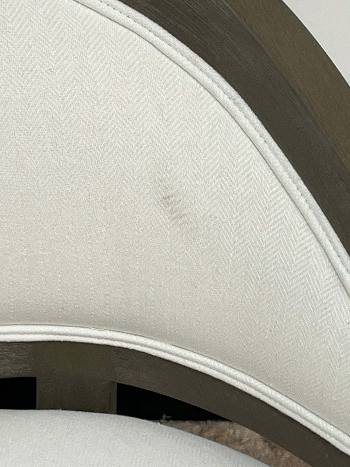 Modern White Upholstered Accent Chair