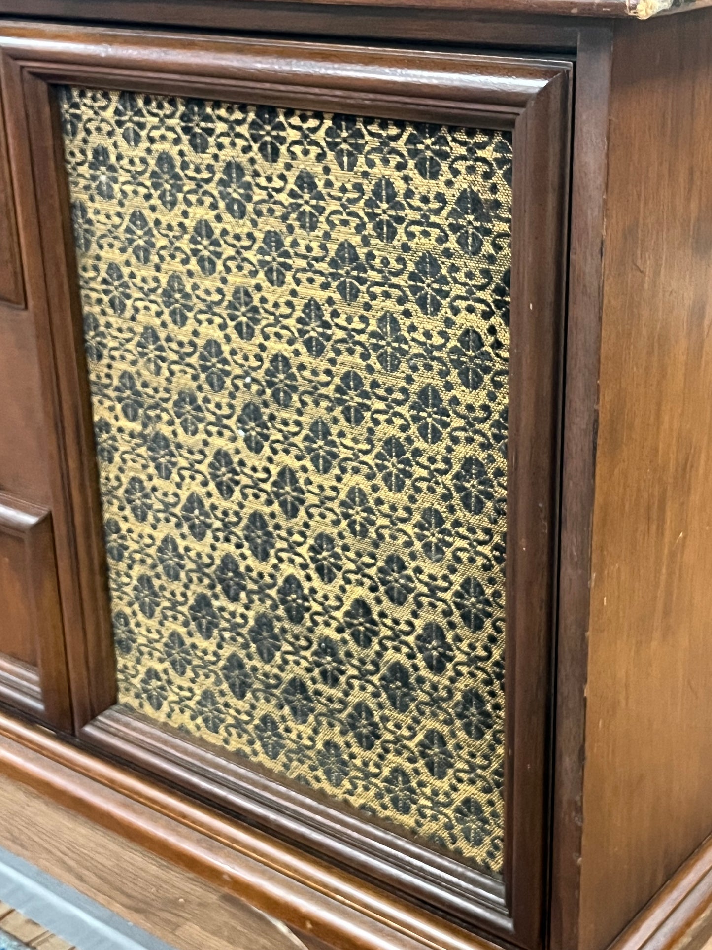Antique Style Credenza w/ Record Player