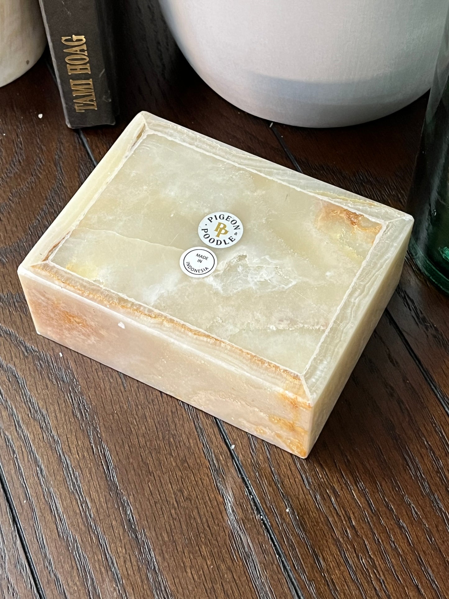 Natural Stone Tray with Lid