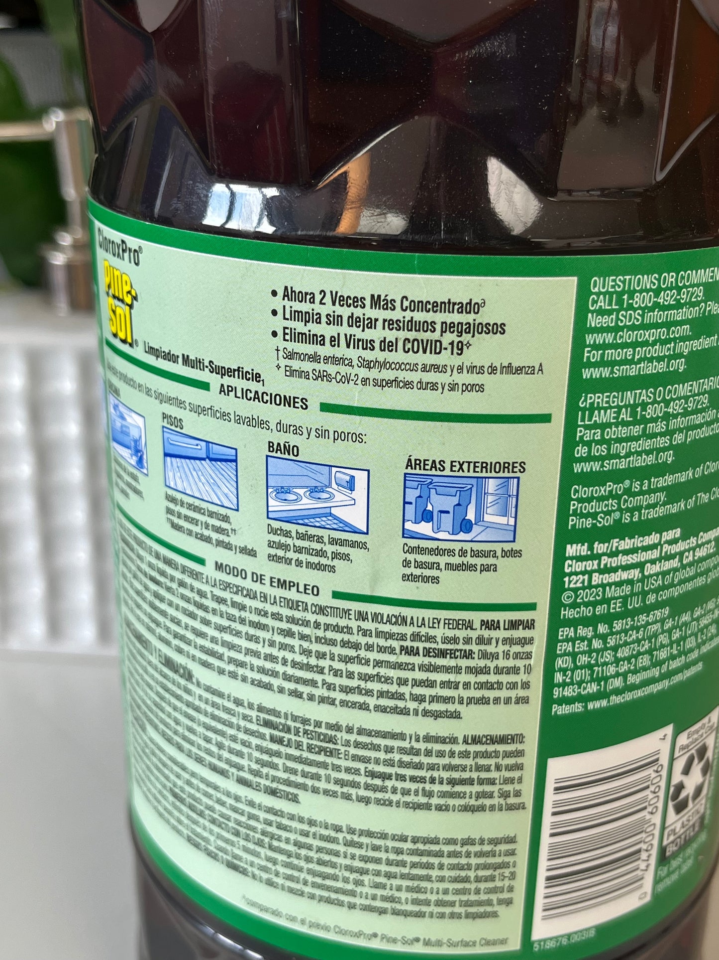 Pine Sol Cleaner Concentrate 80 FL OZ Original Pine