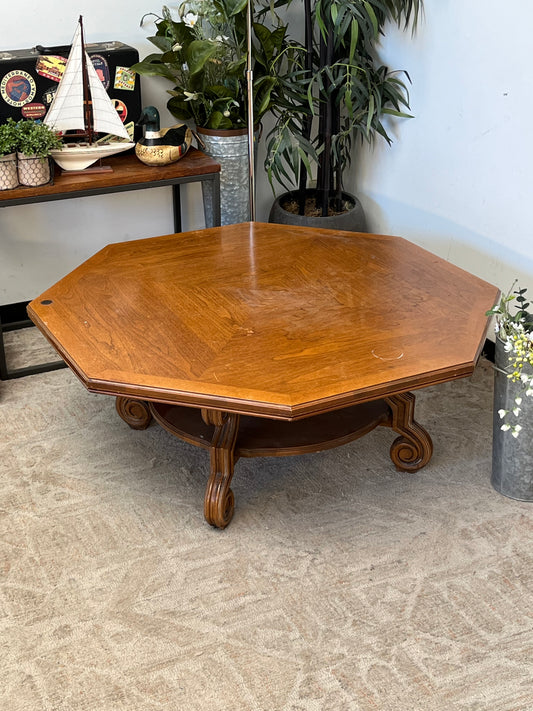Vintage Hexagonal Coffee Table