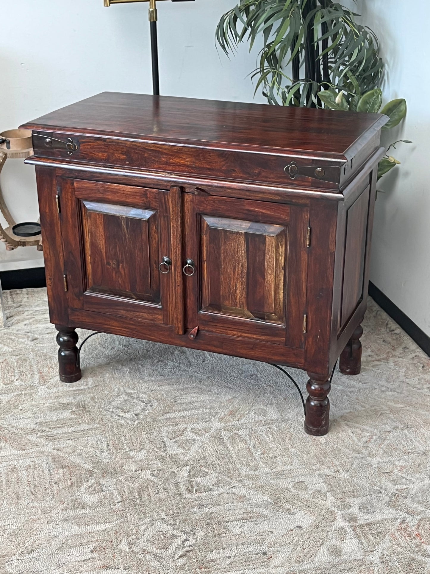 Rosewood Asian Style Cabinet