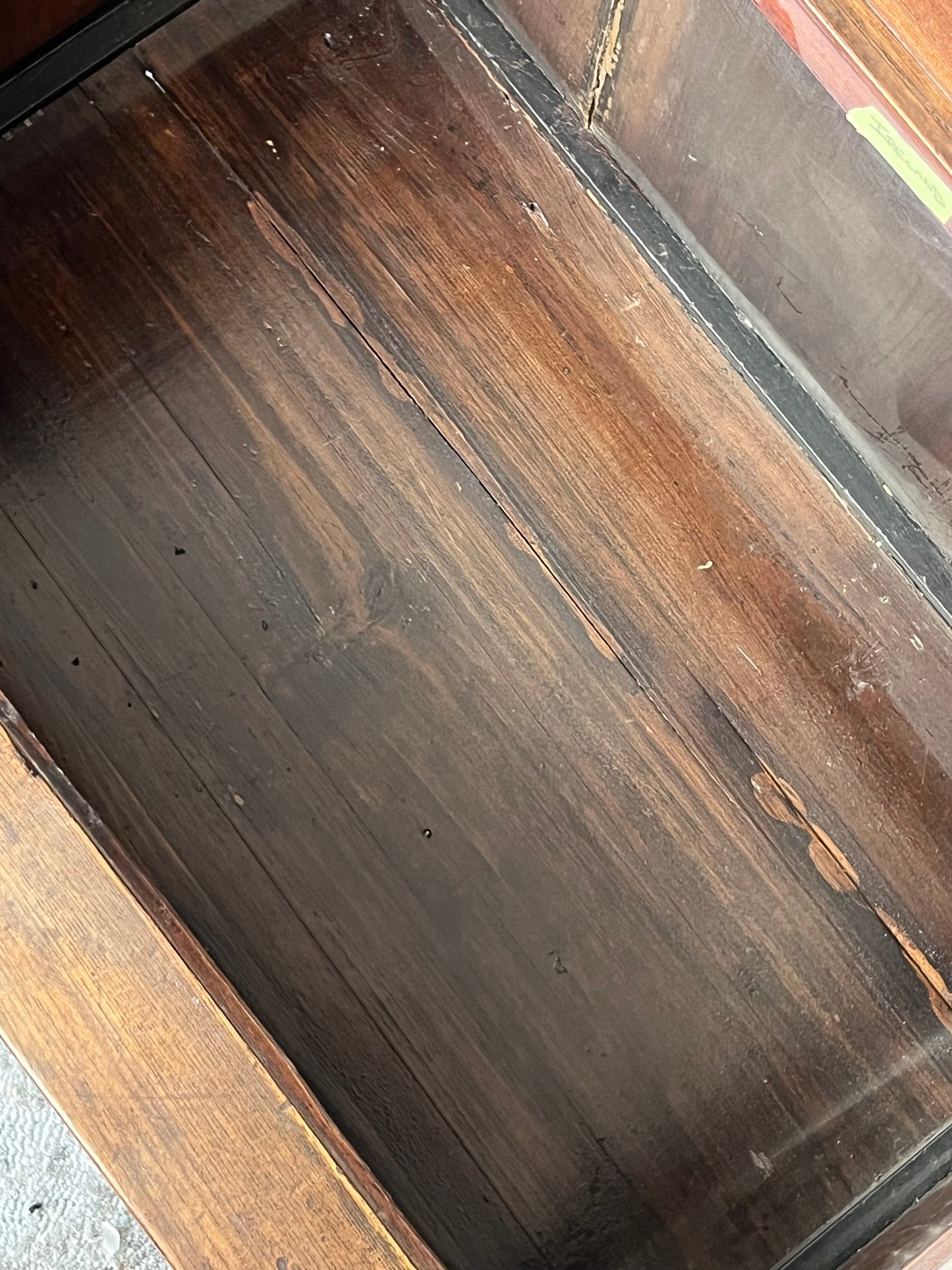 Antique Wooden Chest - Cracked