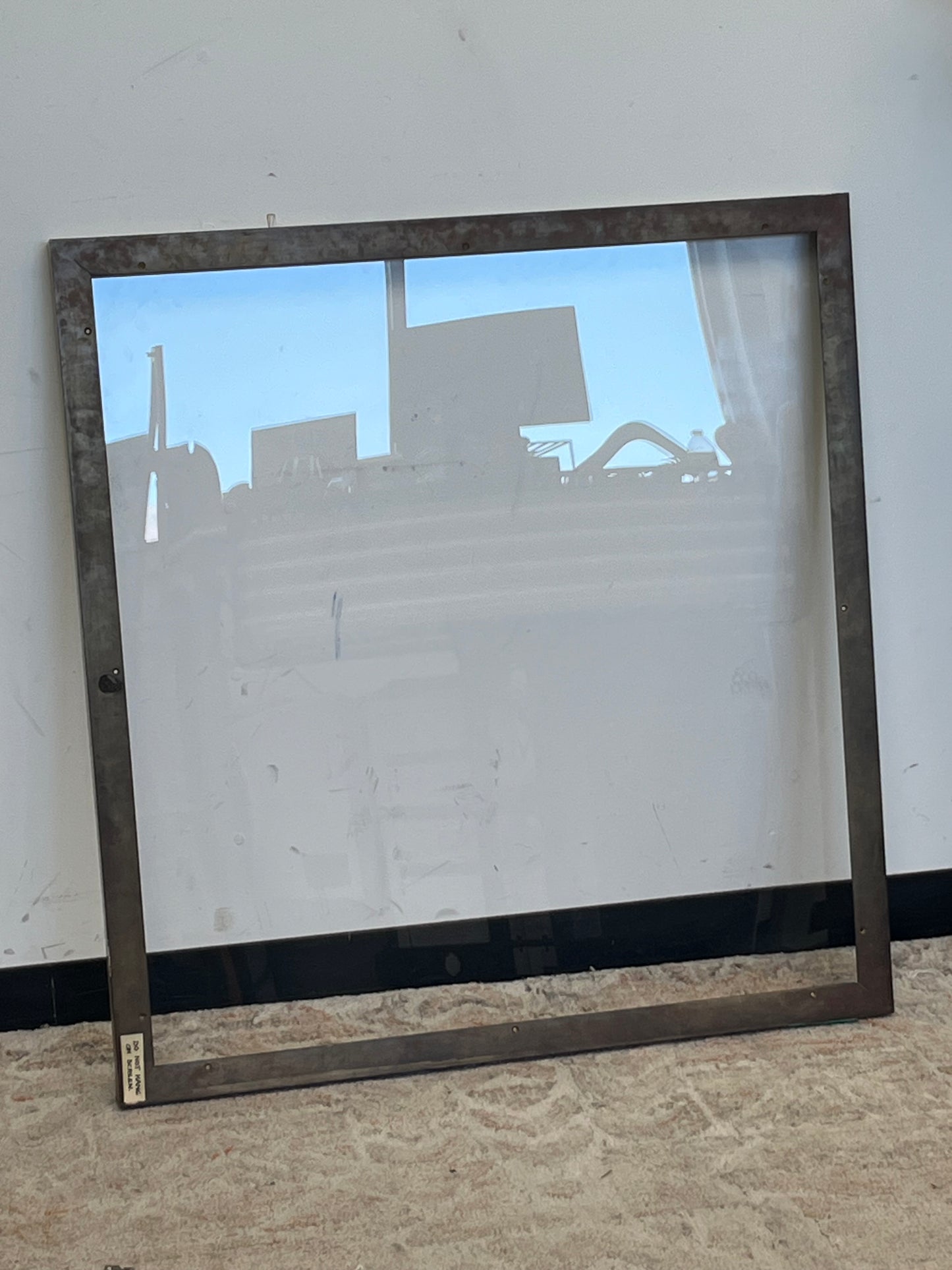 Modern Brushed Gold Metal 35" x 32.5" Picture Frame