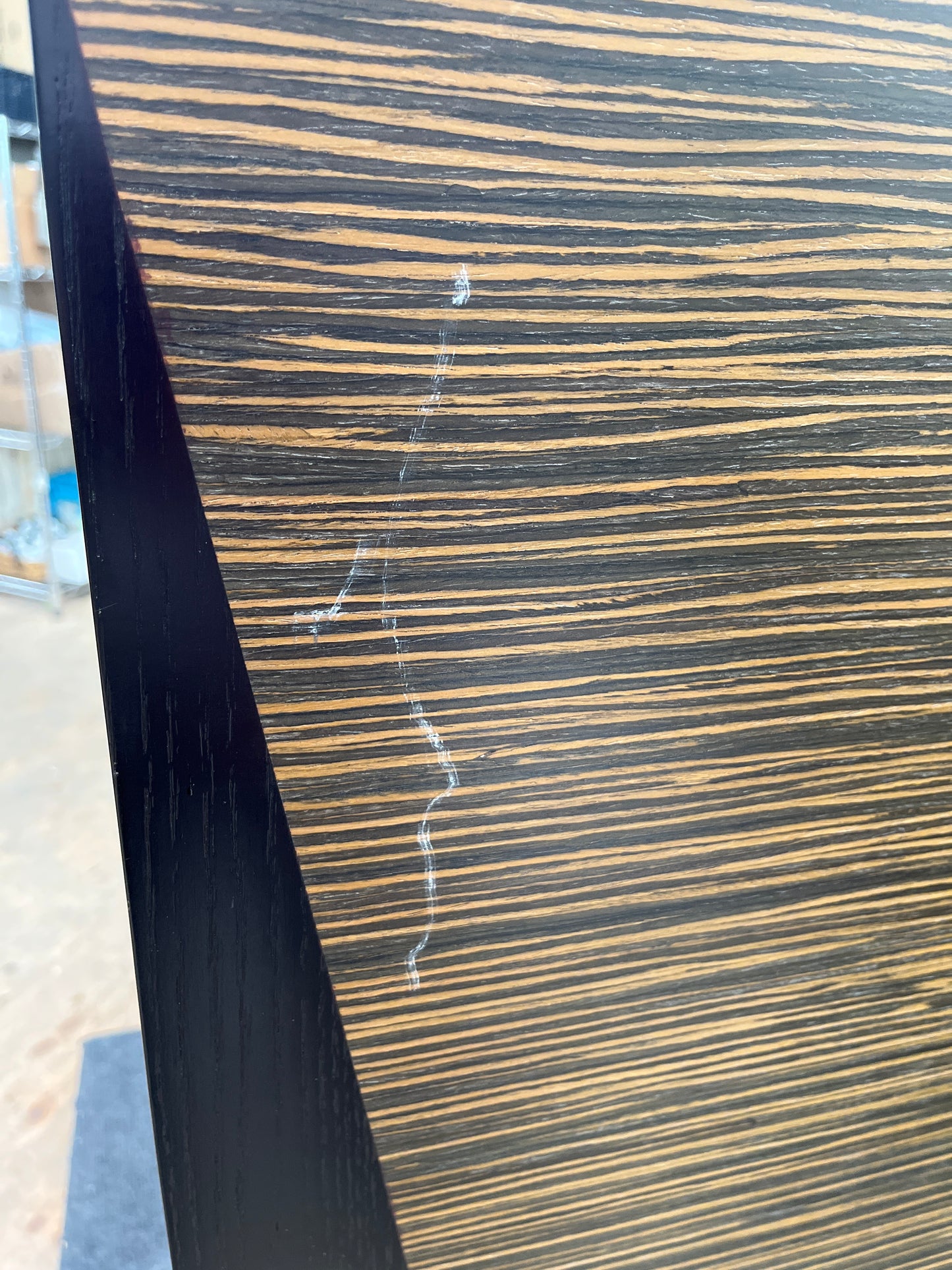 Modern Black Lacquer Chest of Drawers