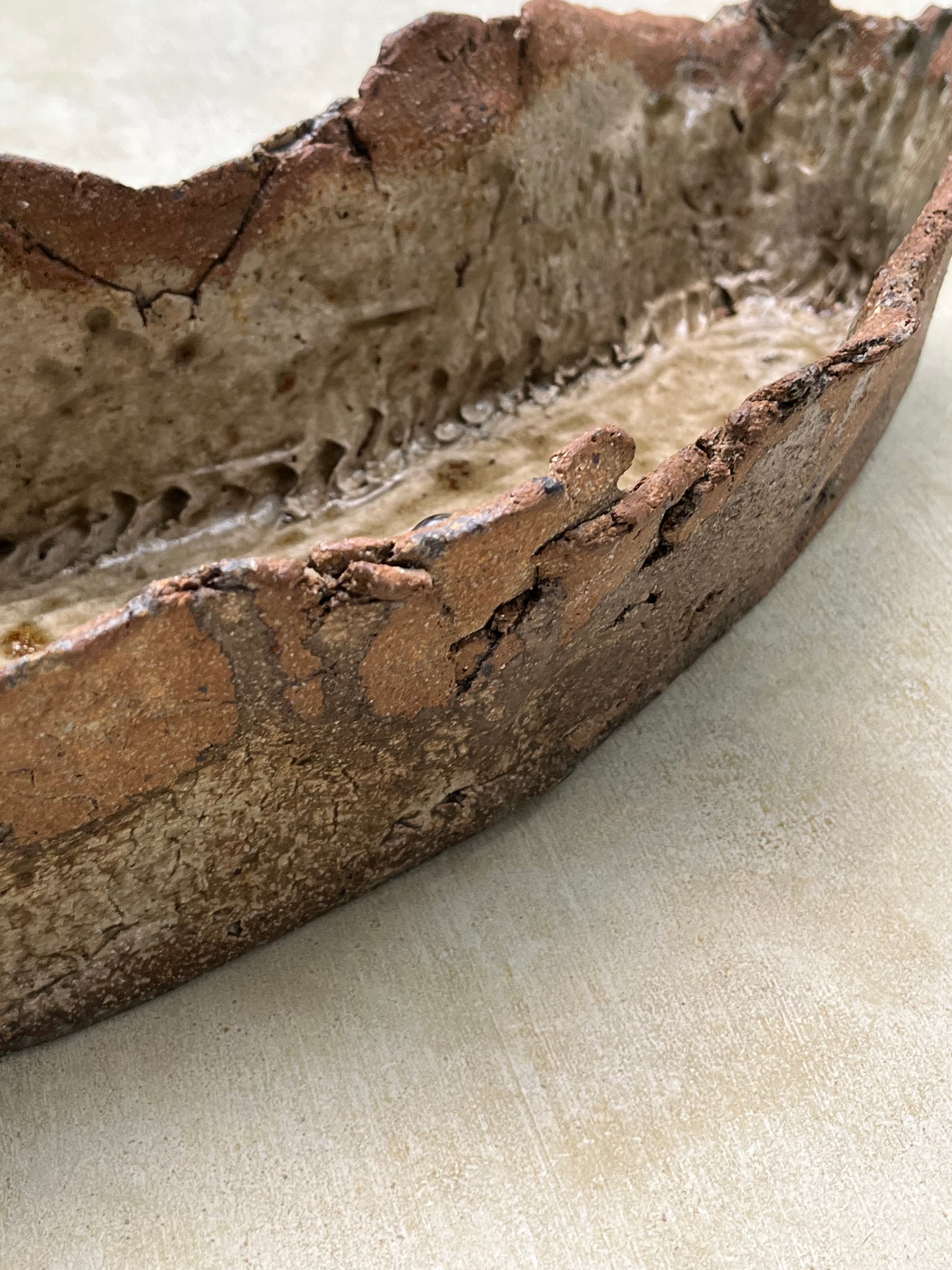 Pottery 20" Crescent Bowl