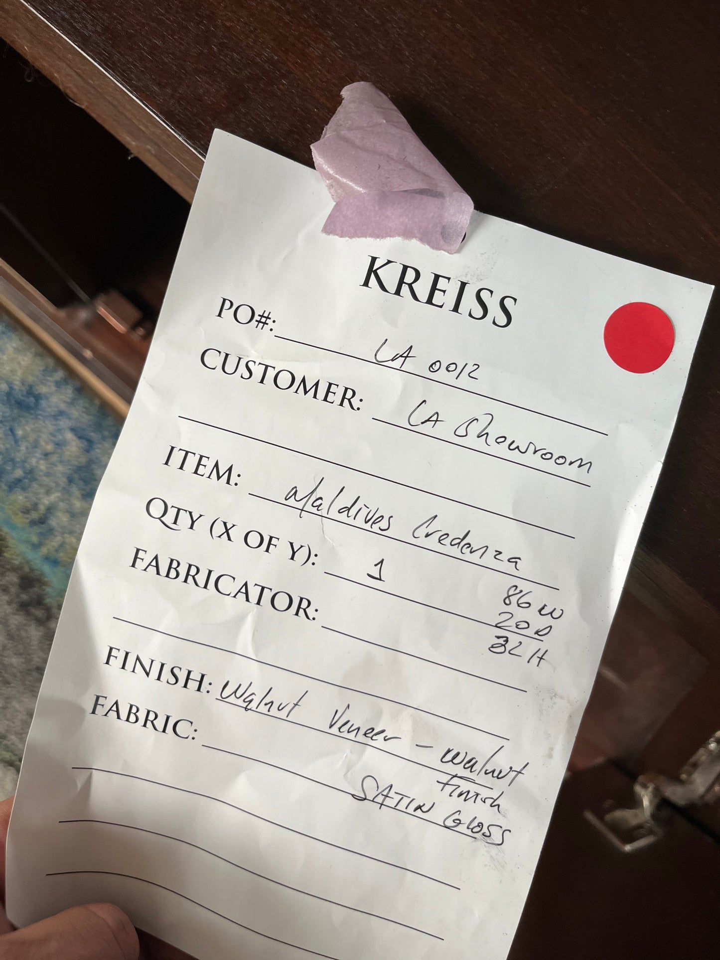 Kreiss Furniture Brown & Beige Buffet
