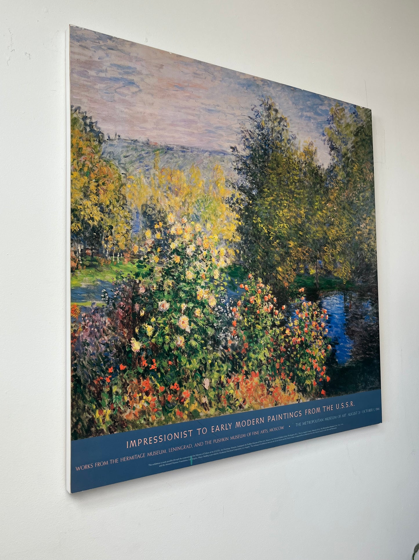 Claude Monet "A Corner in the Garden at Montgeron" Framed Artwork