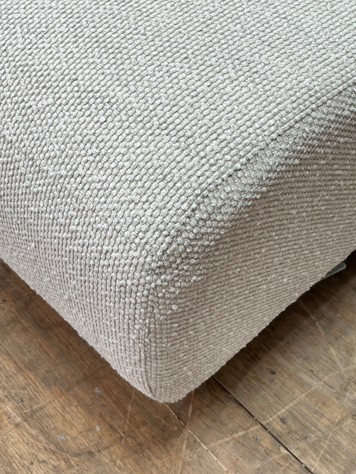 Boucle Style Corner Loveseat