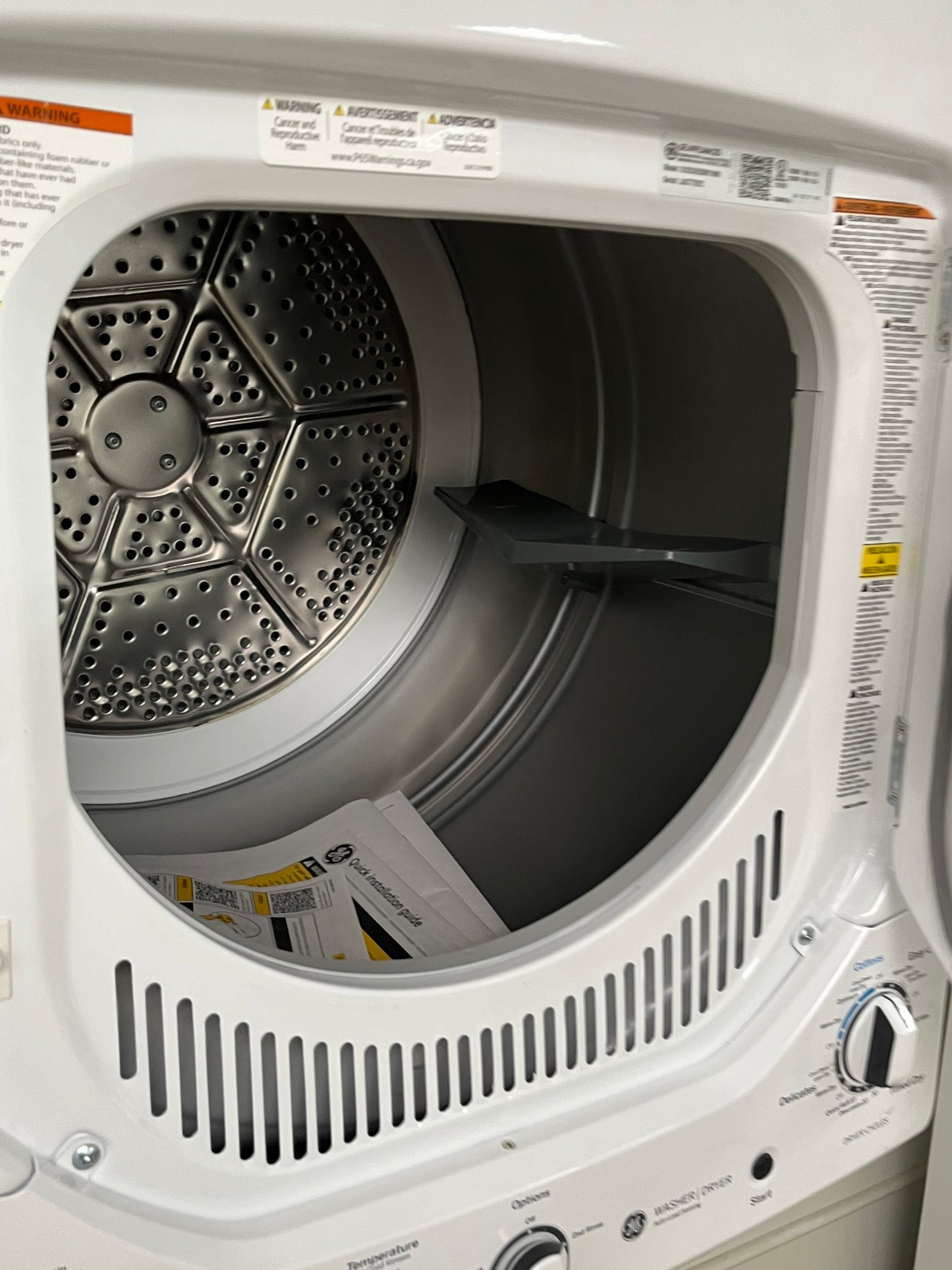 GE 2.3 cu. ft. Washer 4.4 cu. ft. Electric Dryer Combo