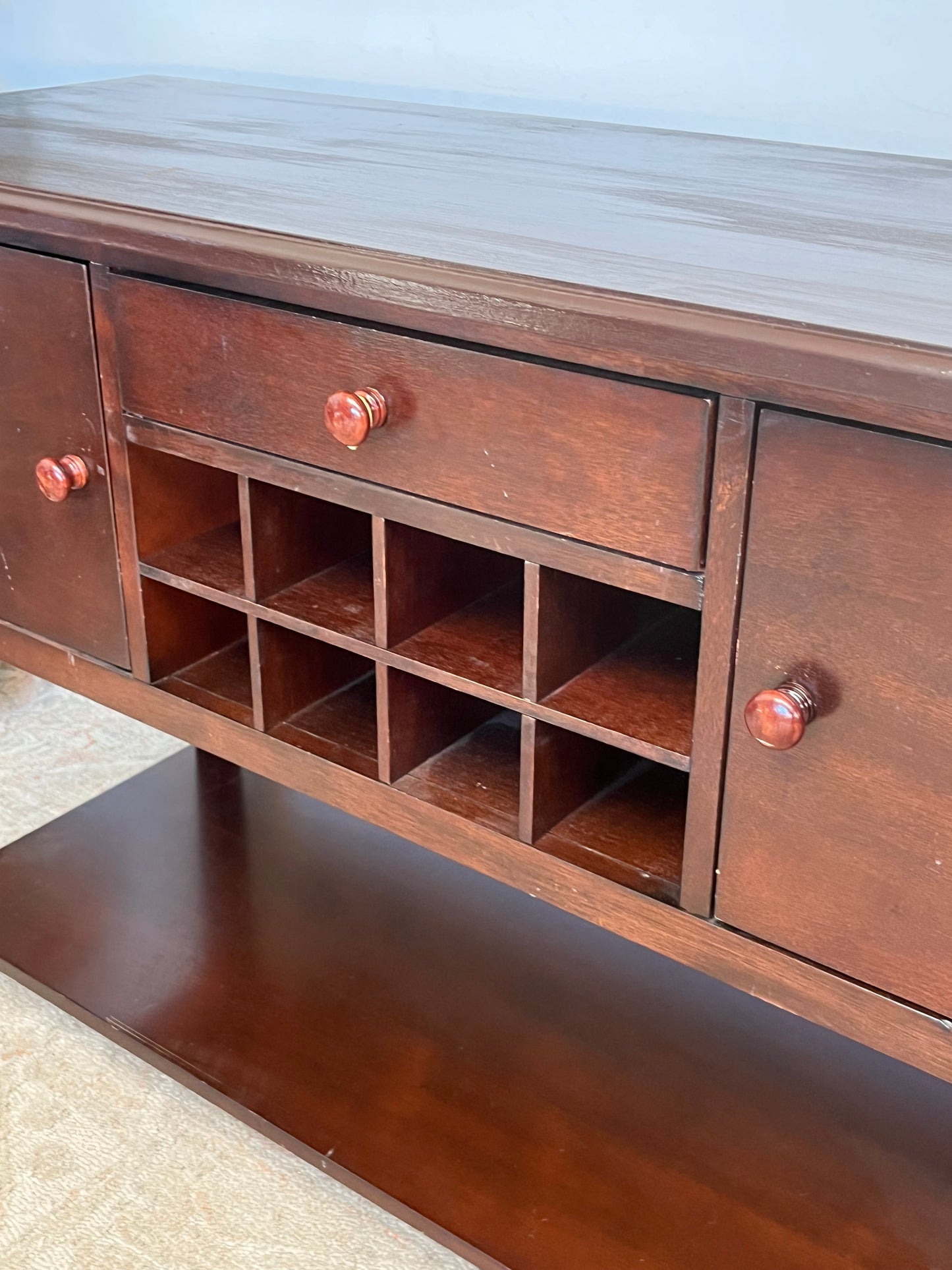 Craftsman Style Buffet w/Wine Rack