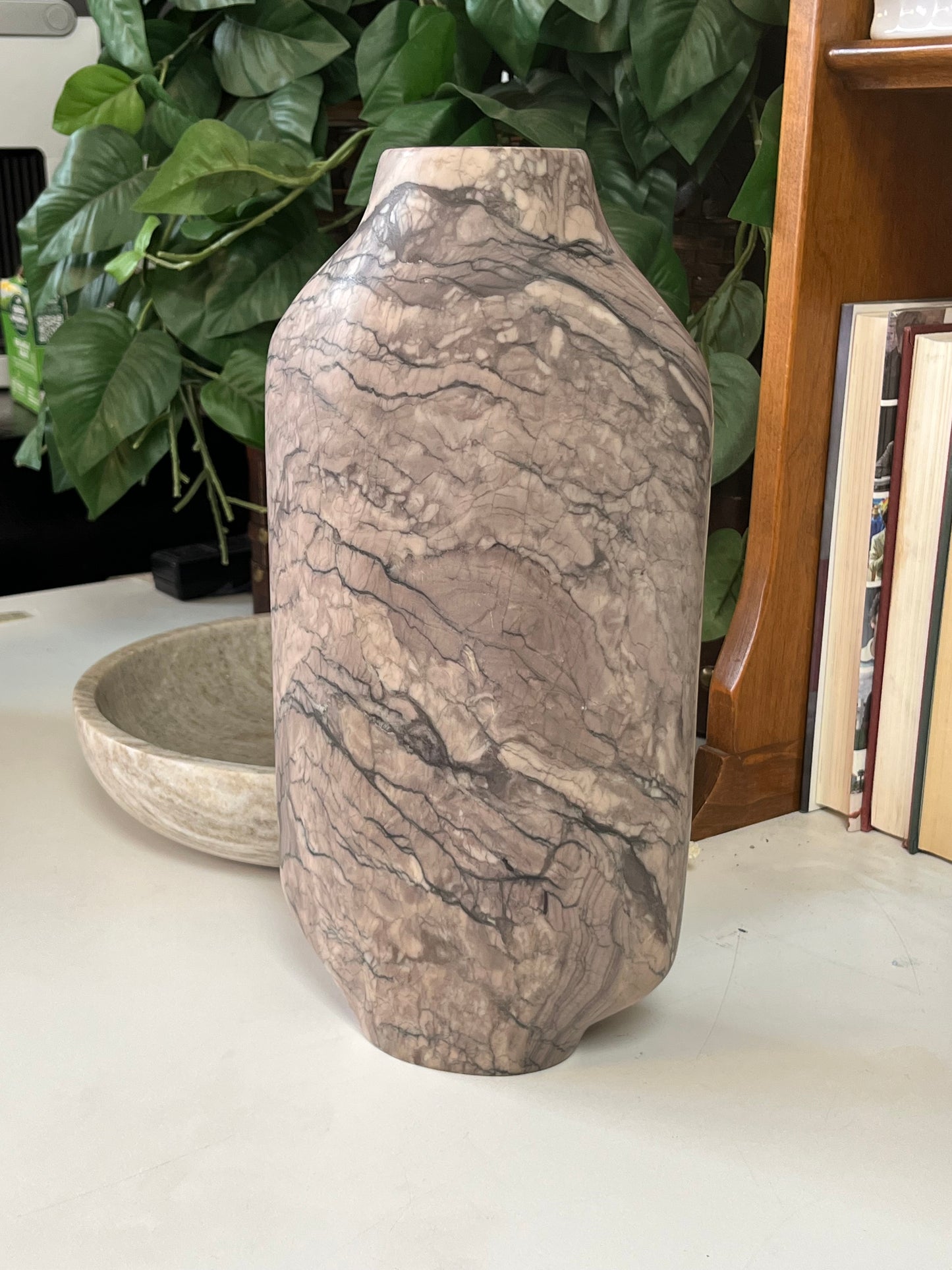 Modern Shell Style Stone Vase