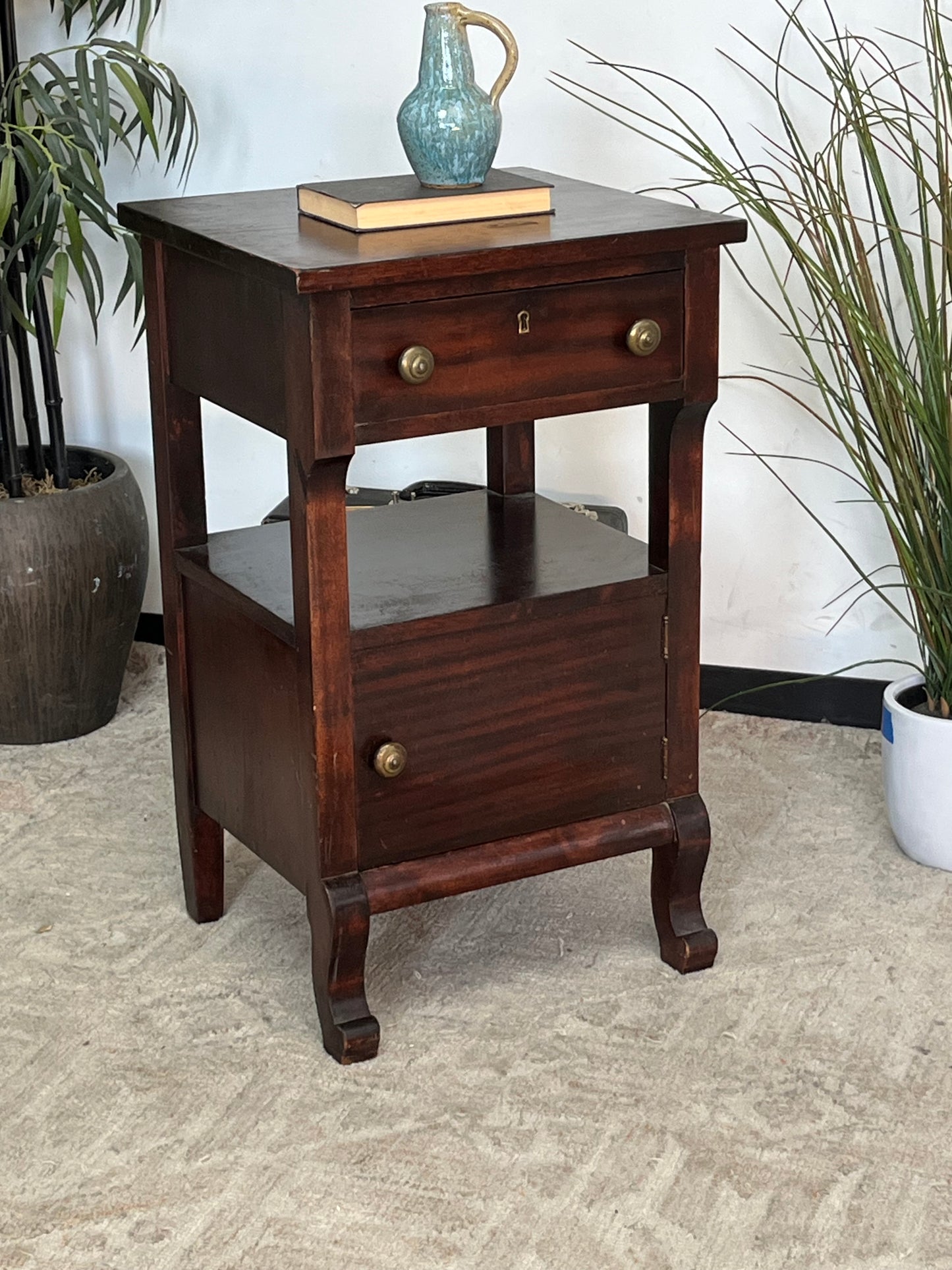 Antique Wooden Nightstand