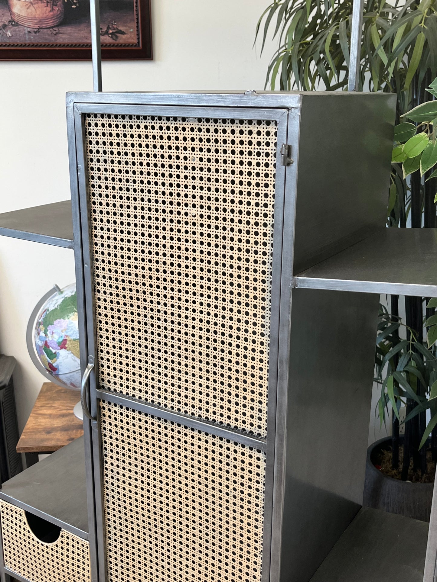 Industrial Style Metal Bookcase