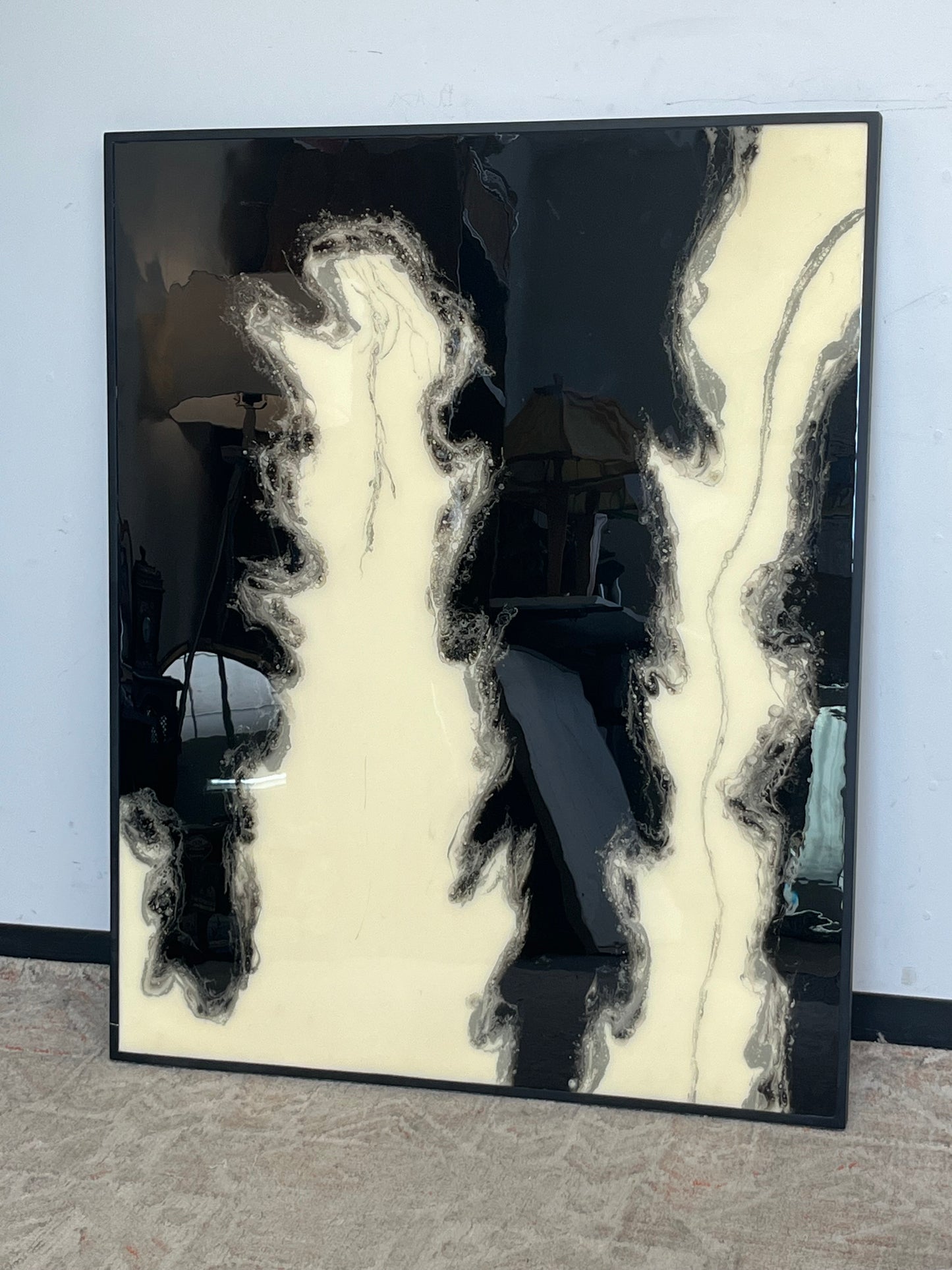 Framed Marble Resin Art