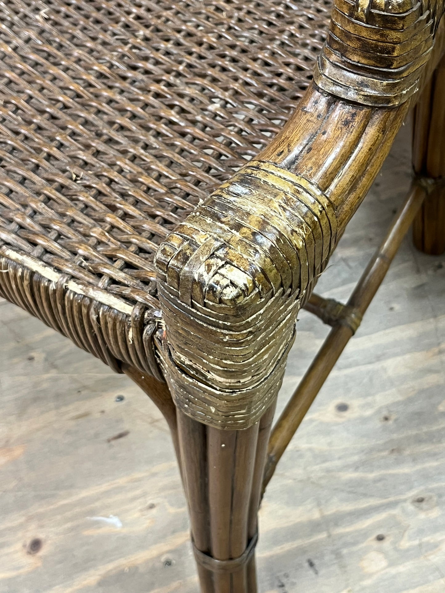 Bohemian Bamboo & Rattan Dining Chair Set Of 6