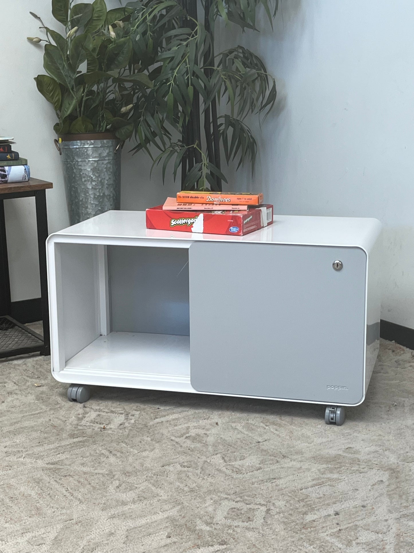 Poppin Rolling Storage Cart