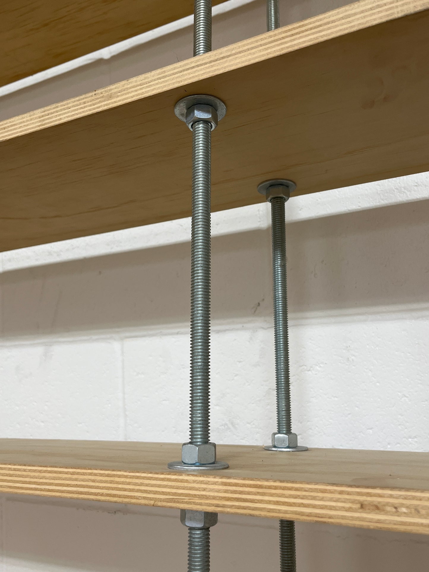 Custom Made 7-Shelf Wooden Bookshelf