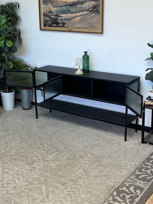 Modern 60" Glass Sideboard