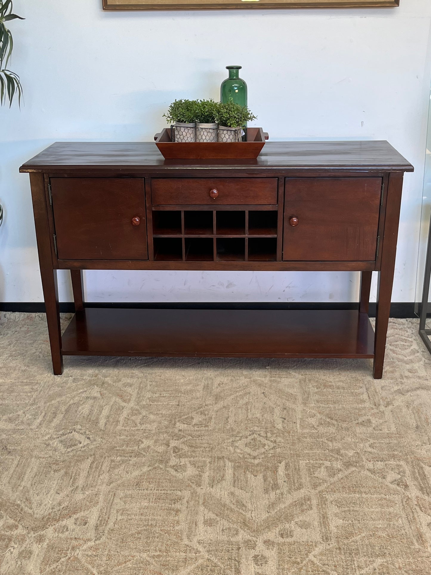 Craftsman Style Buffet w/Wine Rack