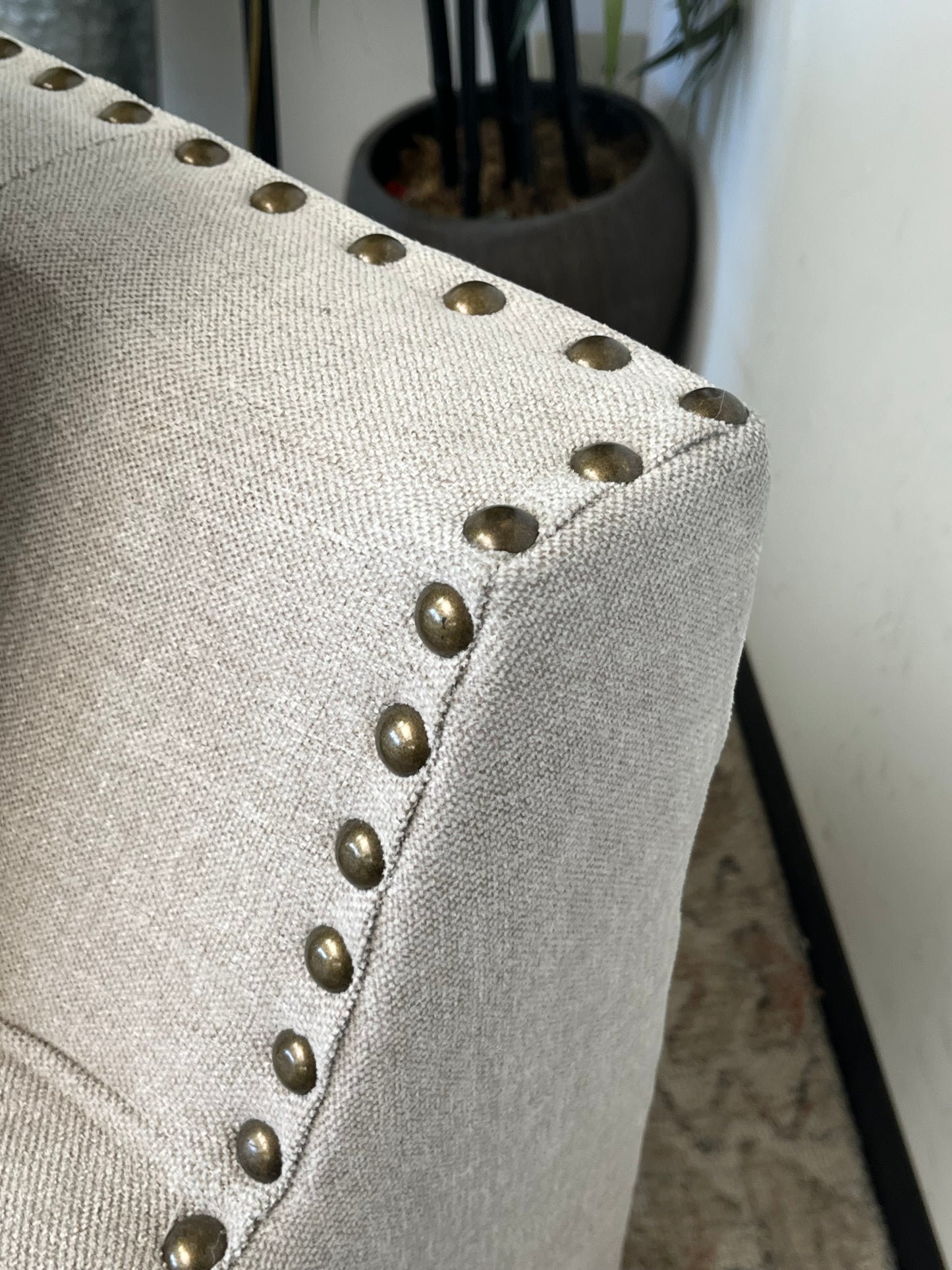 Modern Linen Arm Chair