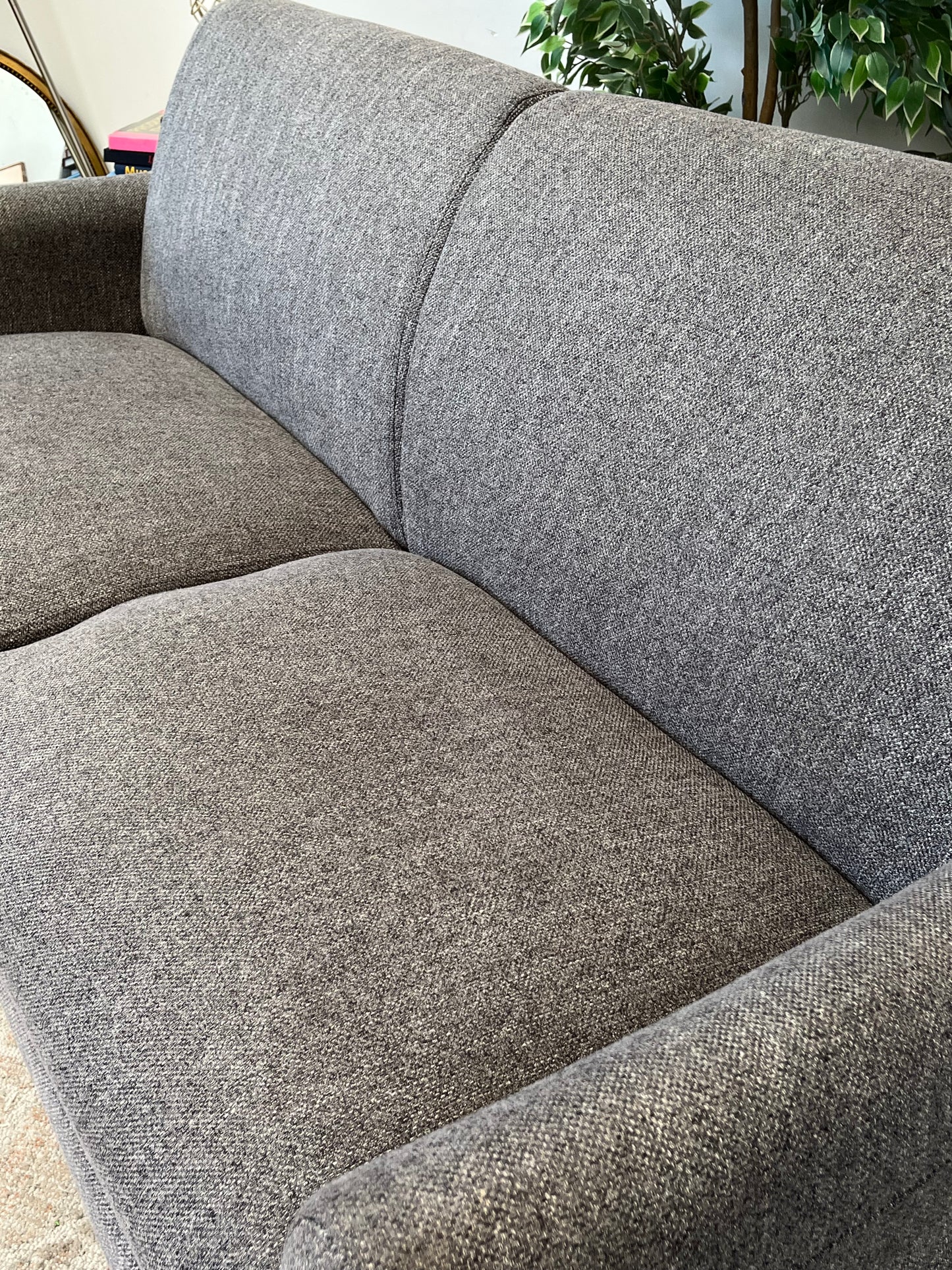 Cort Furniture Venture Grey Woven Loveseat