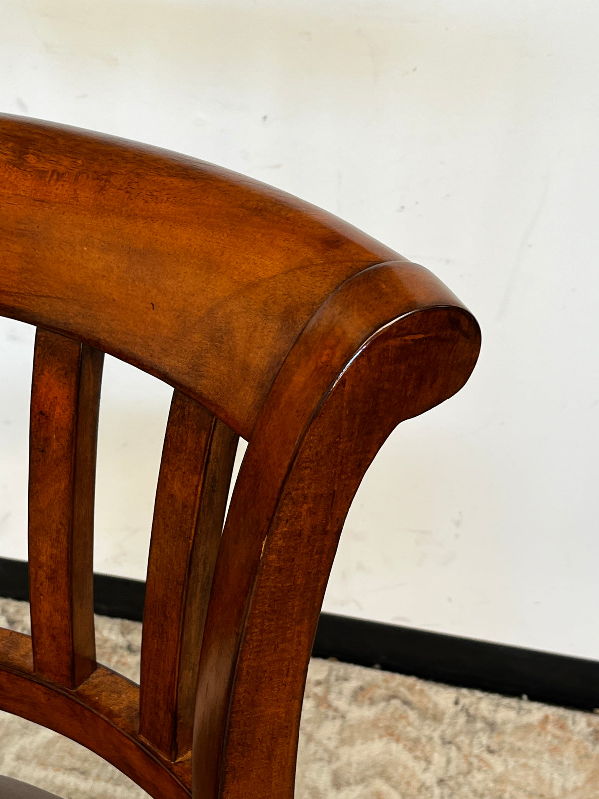 Wooden Counter-Height Swivel Chair