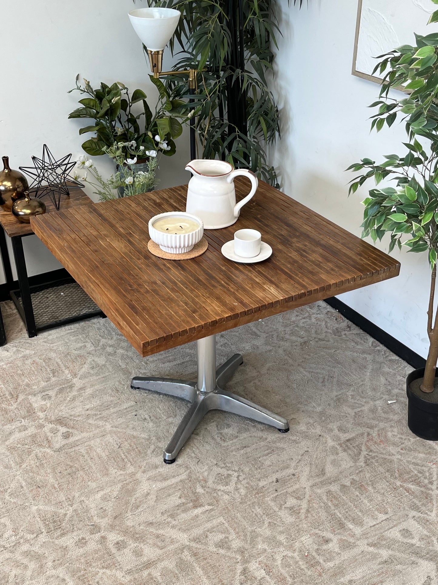 Modern Wooden Square Cafe Table