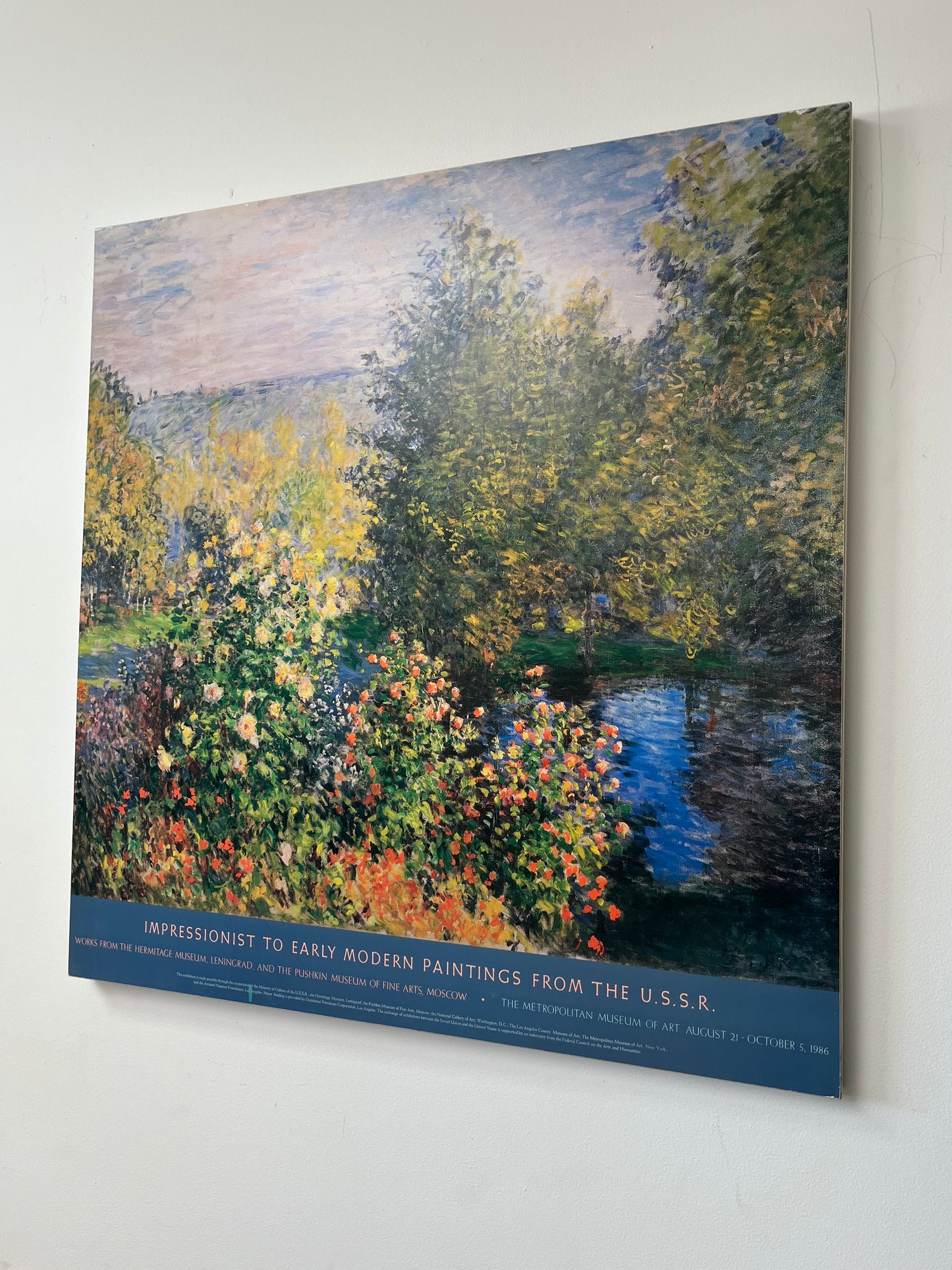 Claude Monet "A Corner in the Garden at Montgeron" Framed Artwork