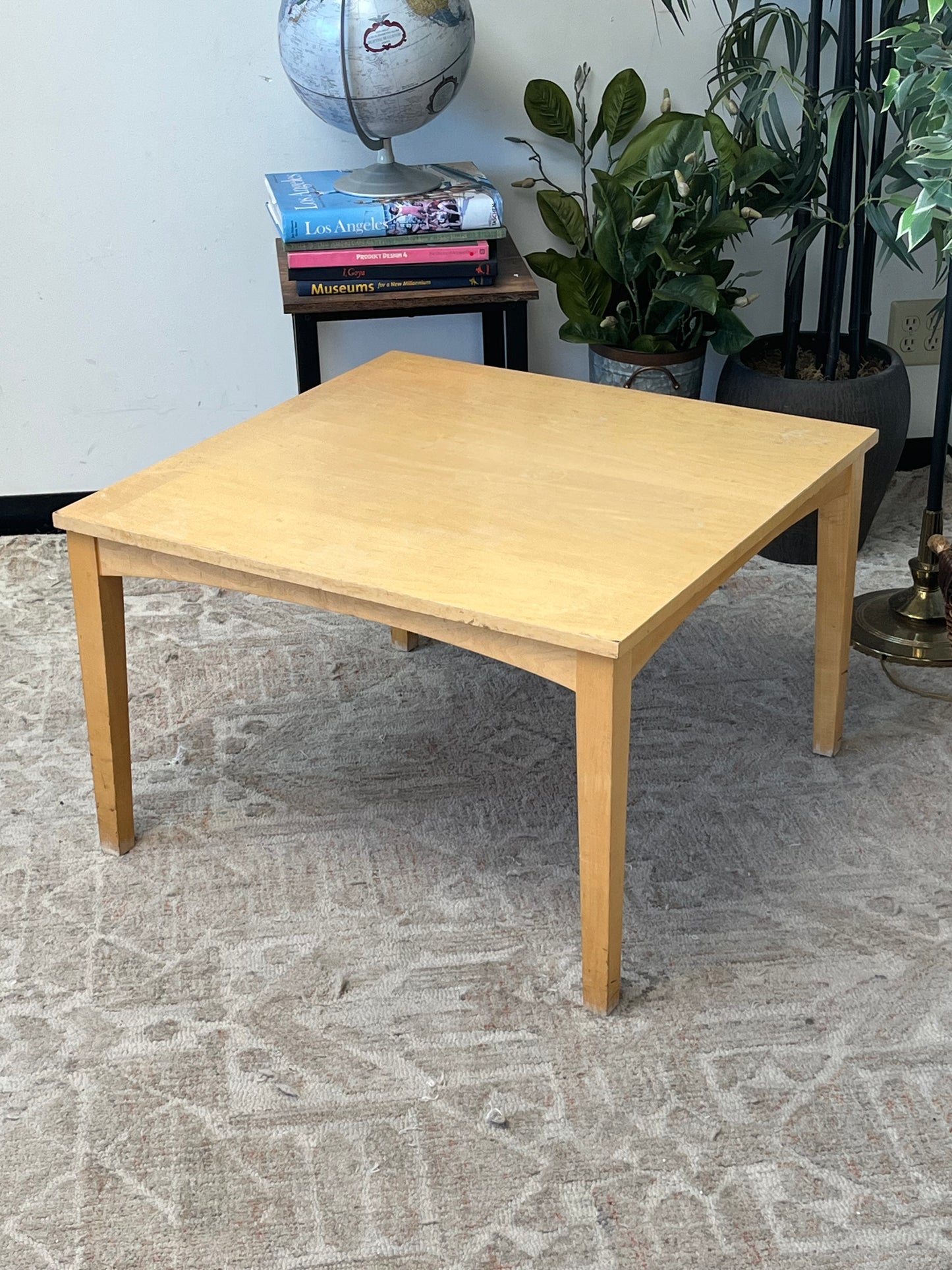 Wooden Square Coffee Table