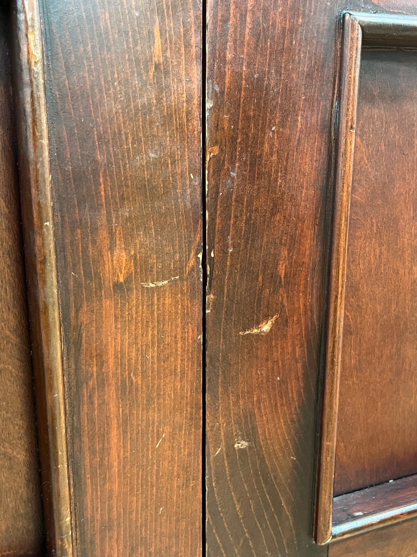 Wooden Media Storage Cabinet With Two Adjoining Bookcases