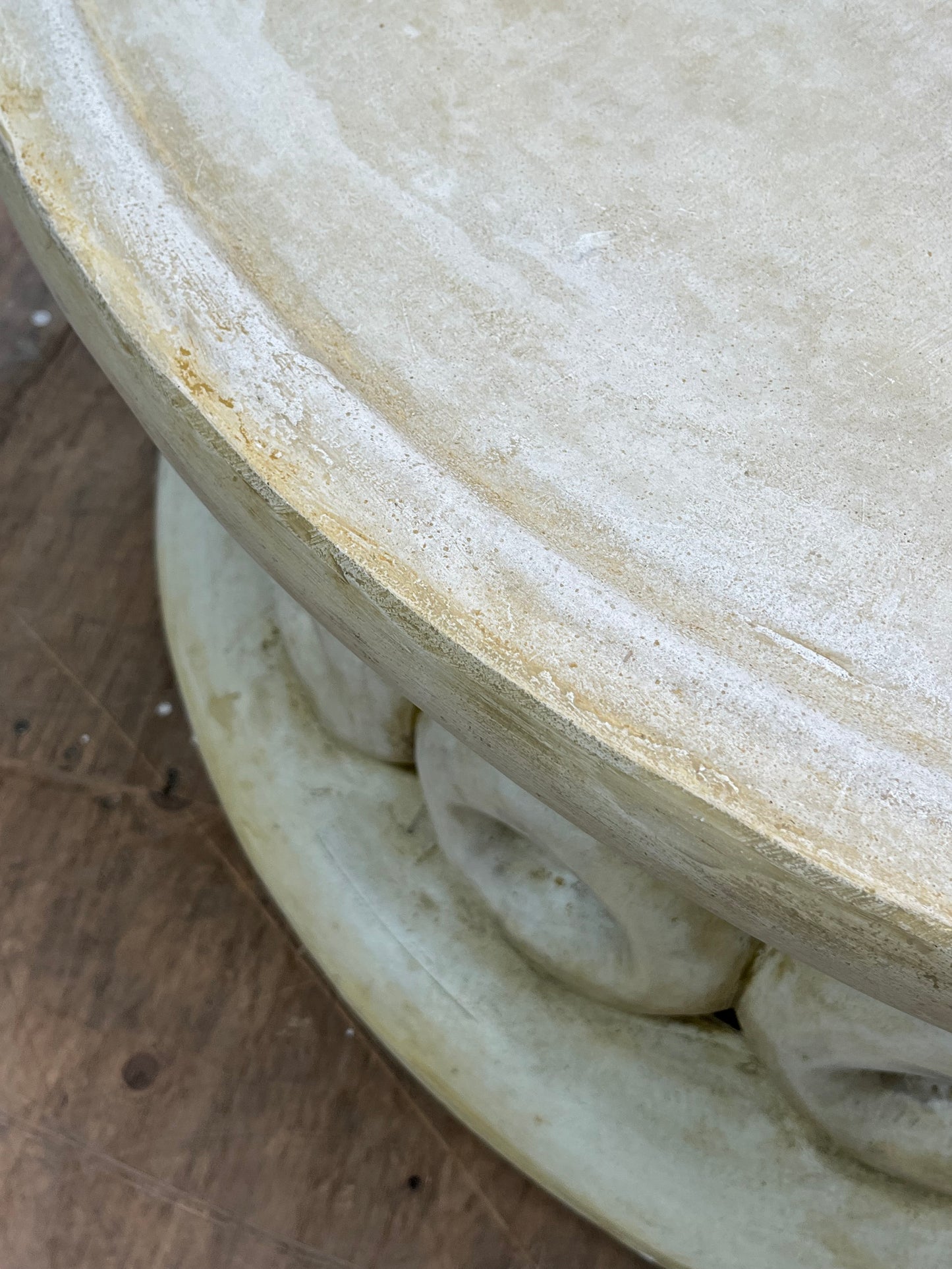 Oval Stone Outdoor Patio Table