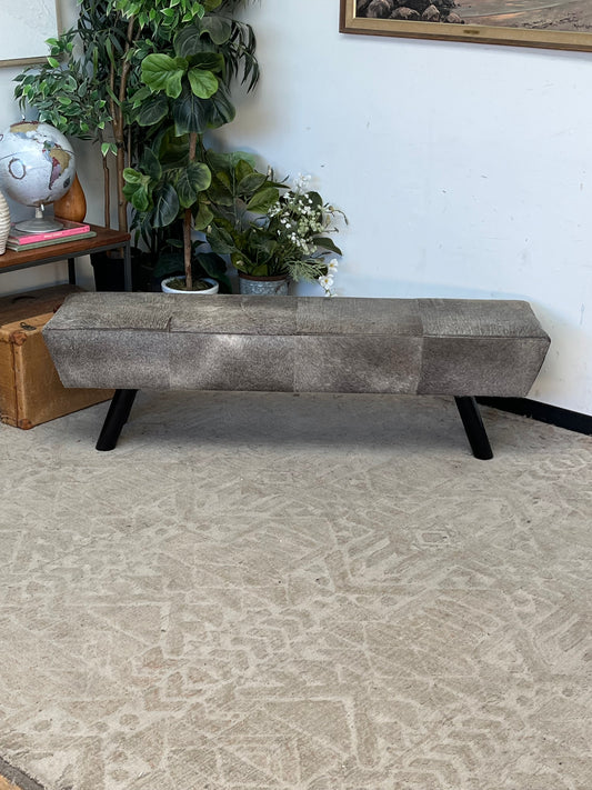 Faux Mohair 63" Bench