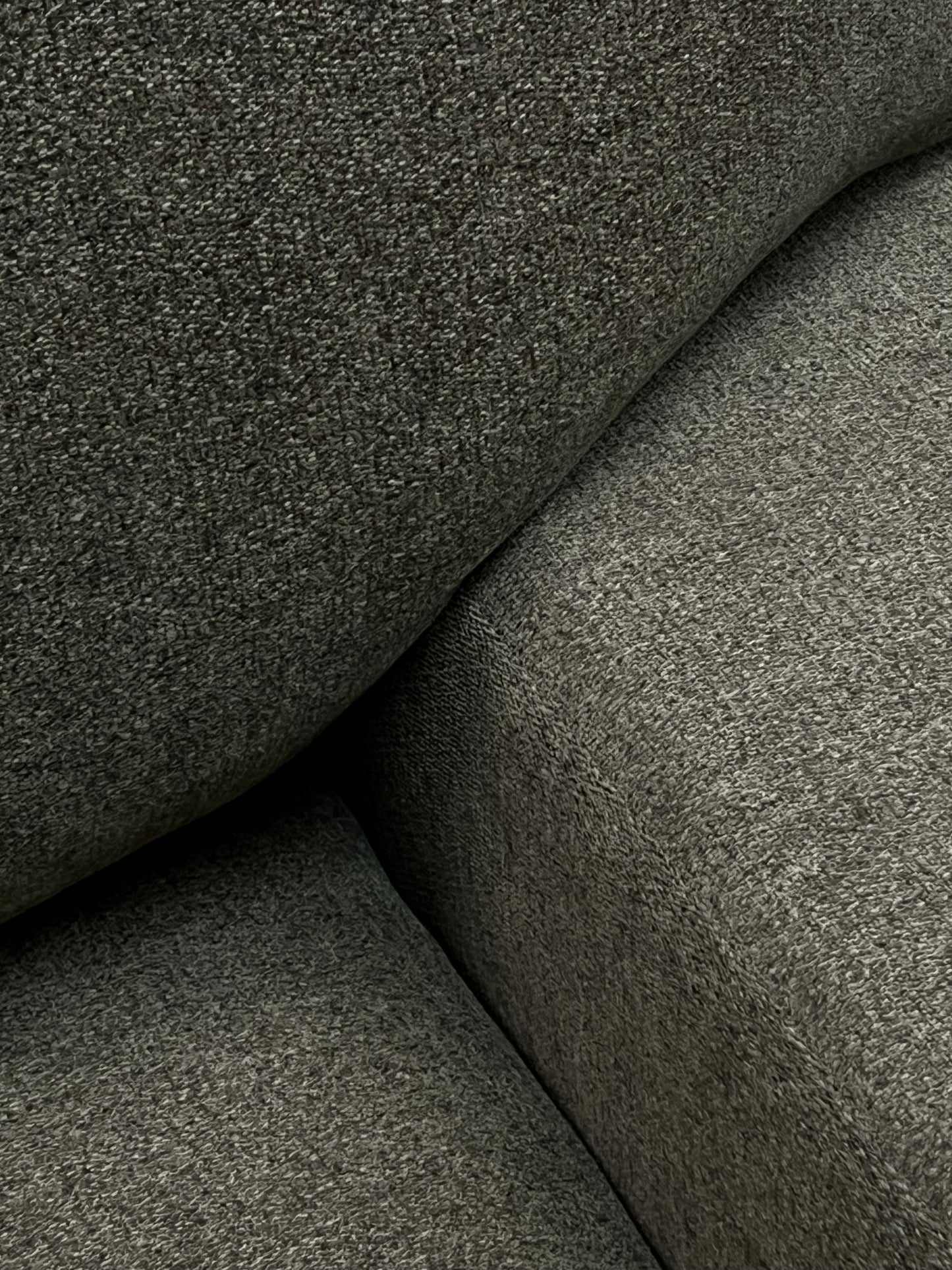 Living Spaces Modern Linen Green Sectional Couch