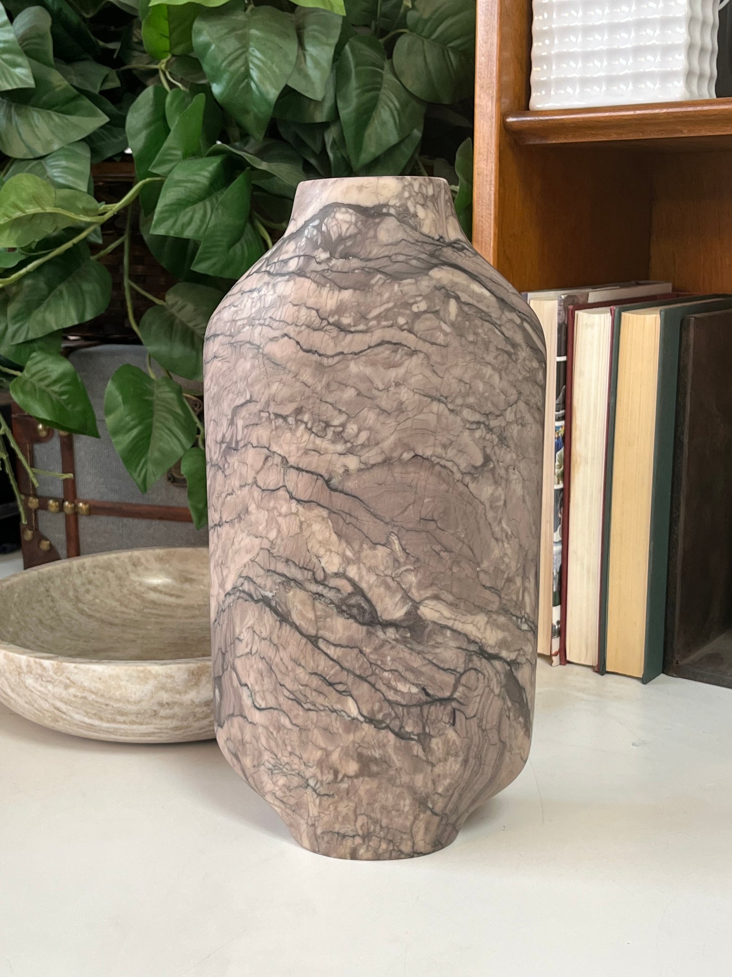 Modern Shell Style Stone Vase