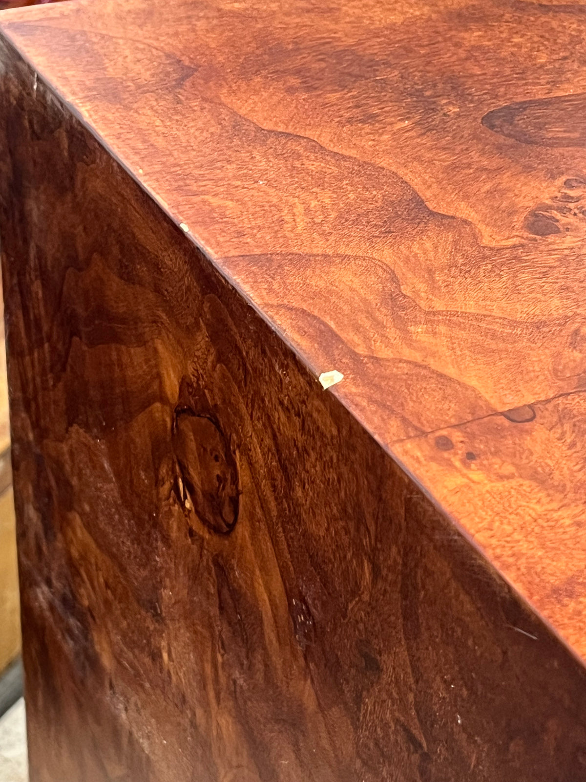 Modern Dark Wood 6 Drawer Dresser