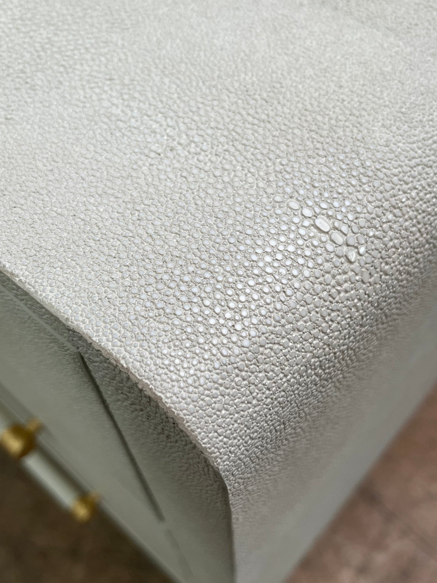 3-Drawer Faux Shagreen Dresser