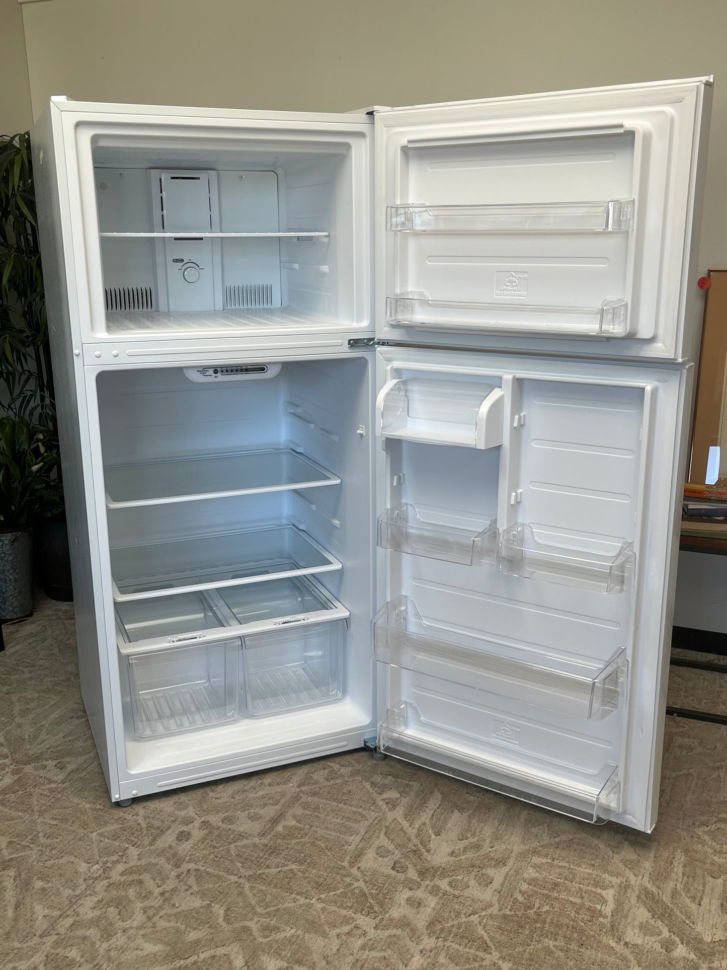 Seasons 18 Cu. Ft. Top-Freezer White Refrigerator