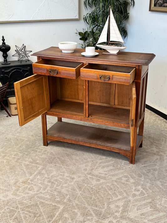 Antique Farmhouse Wooden Cabinet