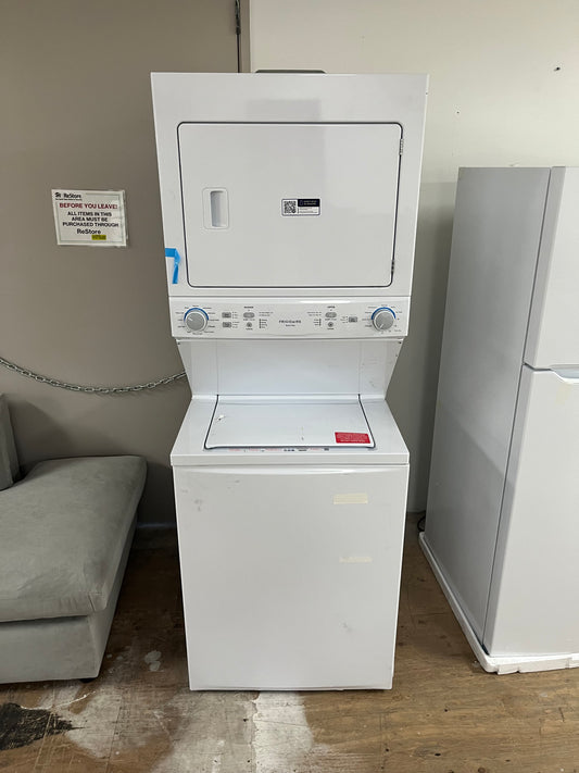 Frigidaire 3.9 Cu.ft Stackable Washer & Dryer - Damaged
