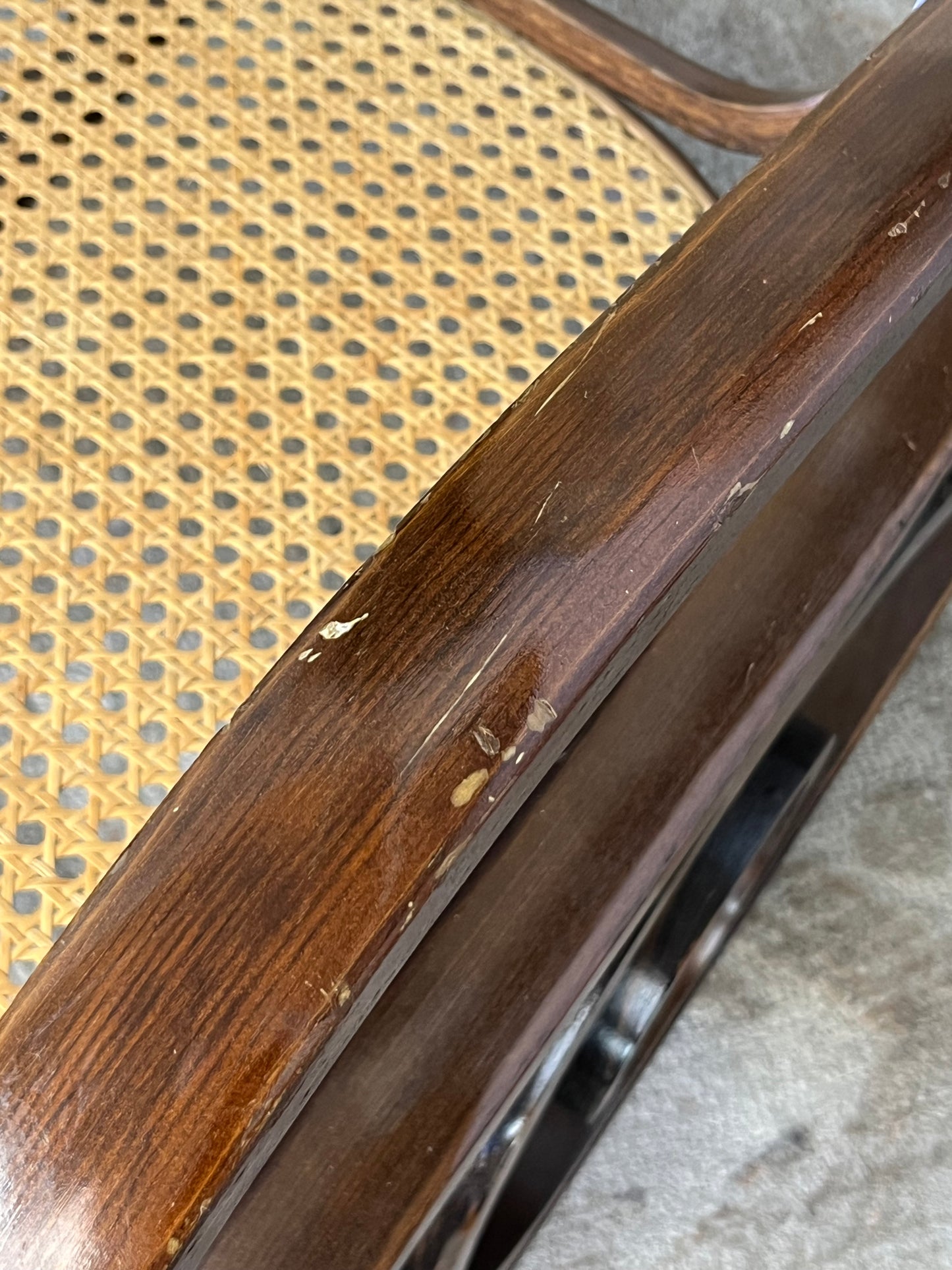 Cane Rattan Wicker Rocking Chair