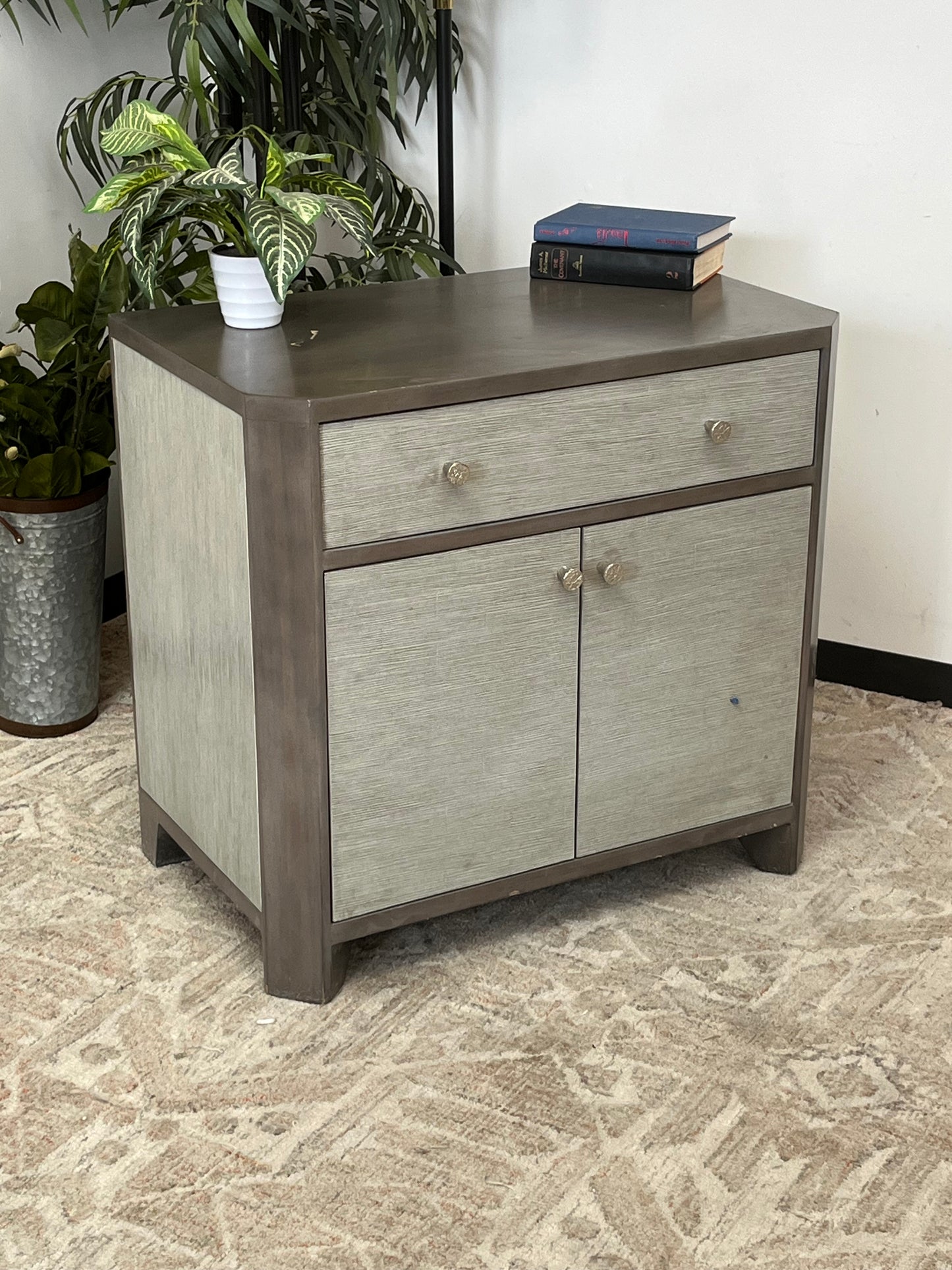 Two Tone Double Door Nightstand