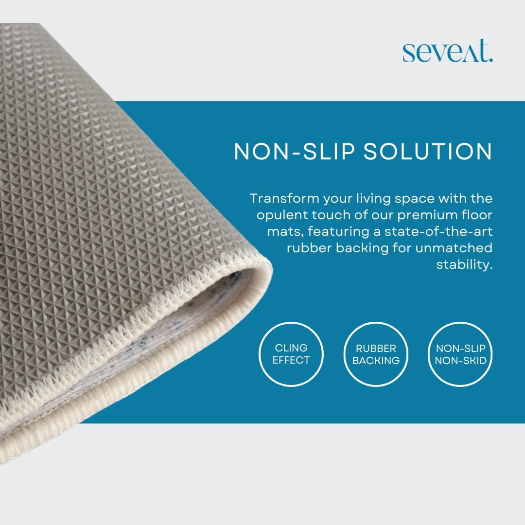 Seveat 2.6 × 7 ft Chenille Kitchen Runner Rug