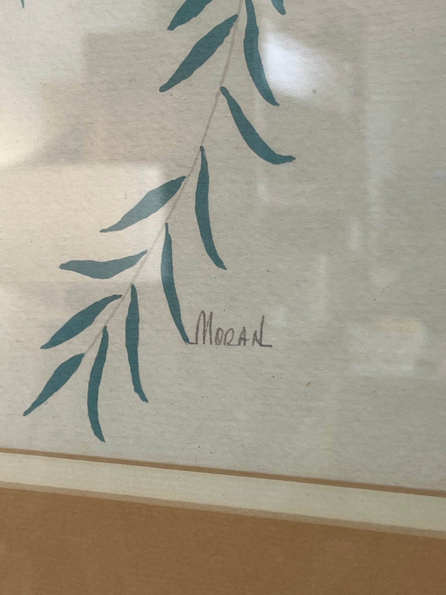 Bohemian Waxwings Artist Moran Framed Artwork